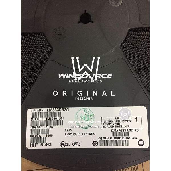 LM833DR label picture