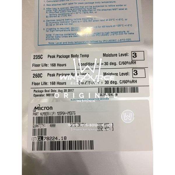 M25P64-VME6TG TR label picture 2