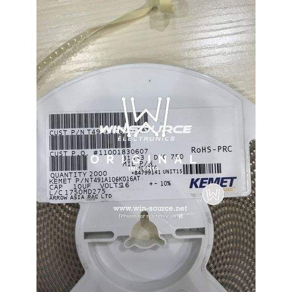 T491A106K016AT label picture 2
