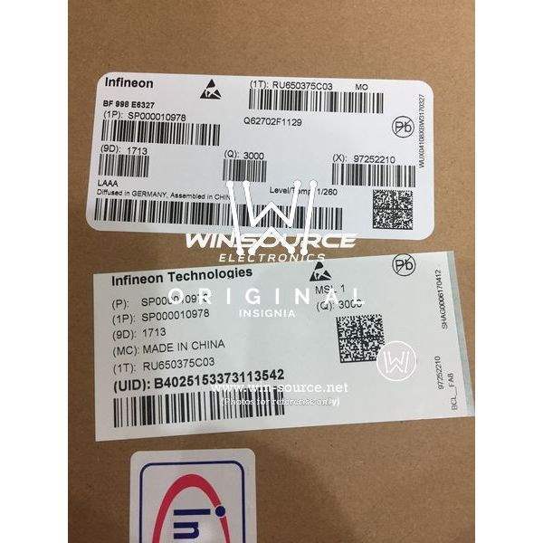 BF998 E6327 label picture