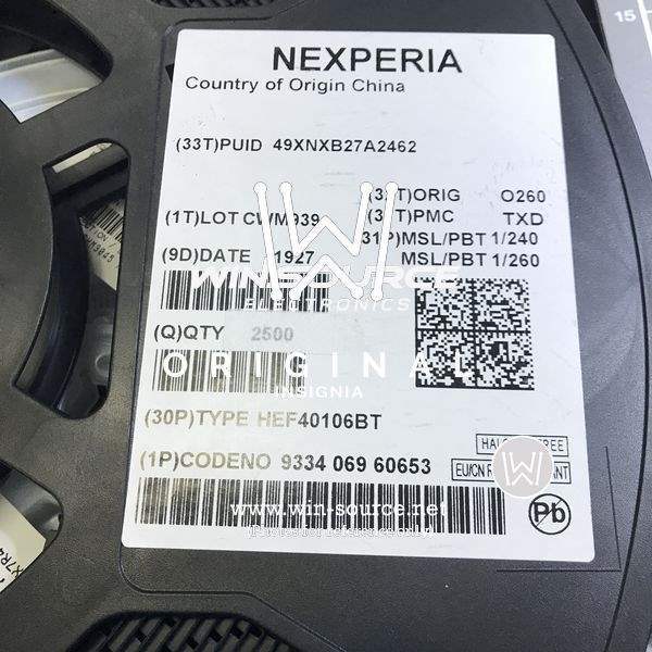 HEF40106BT,653 label picture